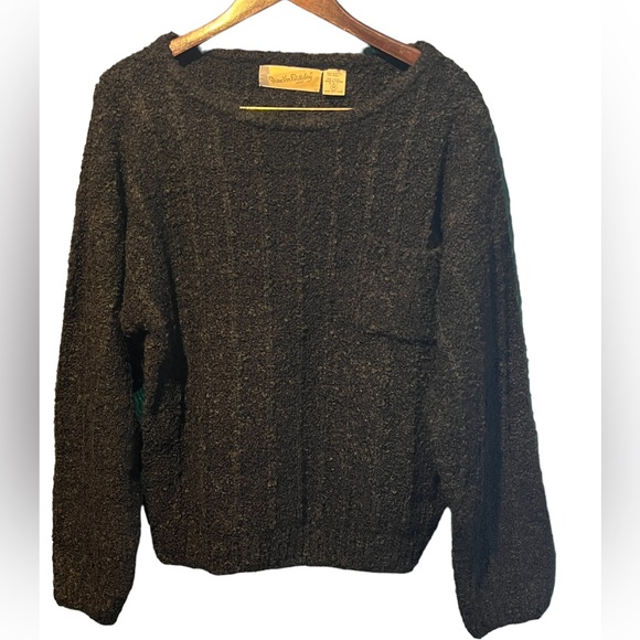 Diane Von Furstenberg Vintage Knit Sweater, Jet Black | M - Picture 2 of 13